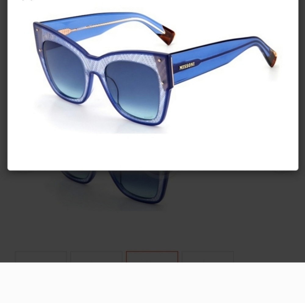 Missoni blue sunglasses